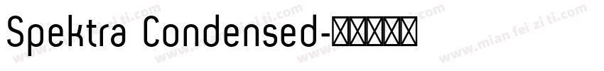 Spektra Condensed字体转换